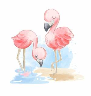 Раскраска фламинго для детей #20 #168617