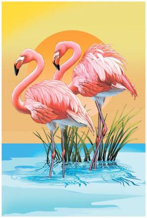 Раскраска фламинго для детей #23 #168620