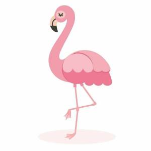 Раскраска фламинго для детей #24 #168621