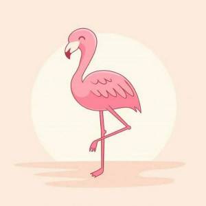 Раскраска фламинго для детей #25 #168622