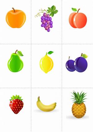 Раскраска фрукты для детей 2 3 лет #38 #169635