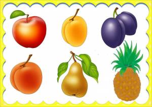 Раскраска фрукты для детей 4 5 лет #2 #169676