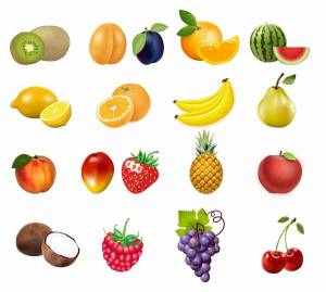 Раскраска фрукты для детей 4 5 лет #16 #169690