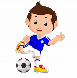 Раскраска футболист для детей #5 #170032