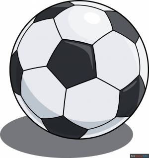 Раскраска футбольный мяч для детей #7 #170211