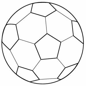 Раскраска футбольный мяч для детей #26 #170230