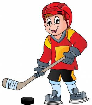 Раскраска хоккеист для детей #4 #171848