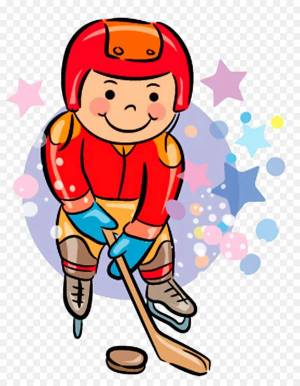 Раскраска хоккеист для детей #5 #171849
