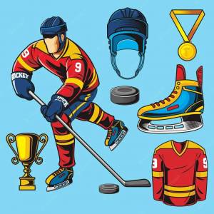 Раскраска хоккеист для детей #11 #171855