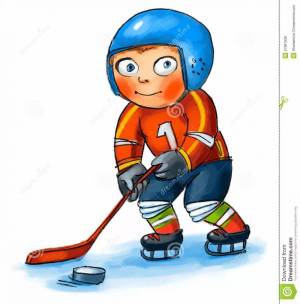 Раскраска хоккеист для детей #17 #171861