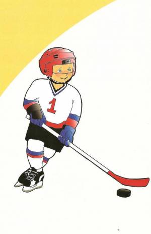 Раскраска хоккеист для детей #19 #171863
