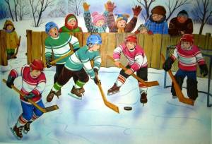 Раскраска хоккей для детей #12 #171920