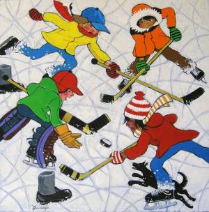 Раскраска хоккей для детей #29 #171937