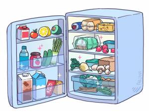 Раскраска холодильник для детей #2 #171980