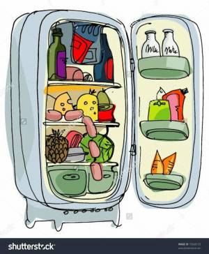 Раскраска холодильник для детей #6 #171984