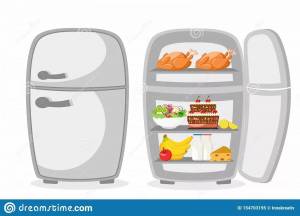 Раскраска холодильник для детей #11 #171989