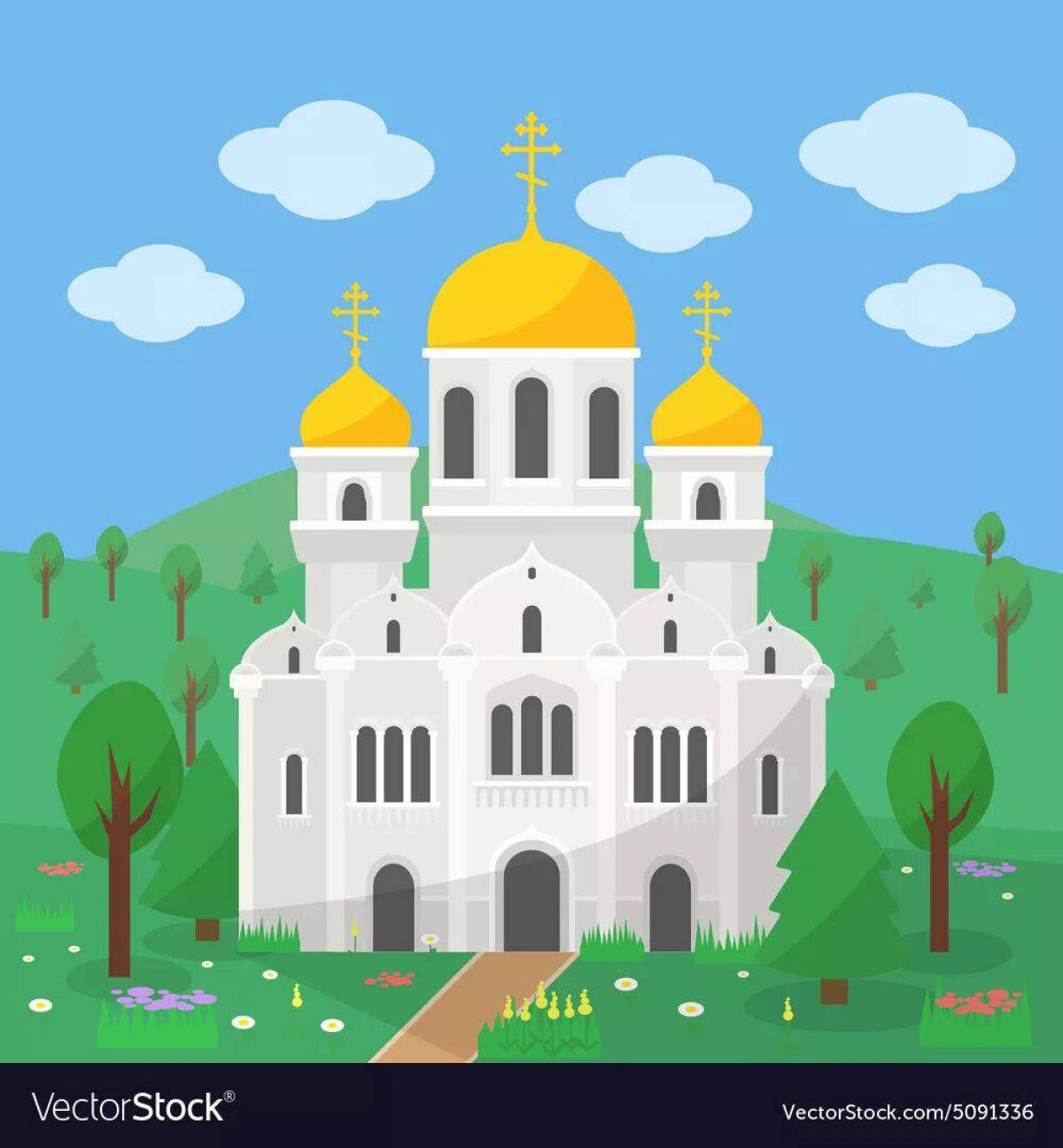Храмы и церкви для детей #20