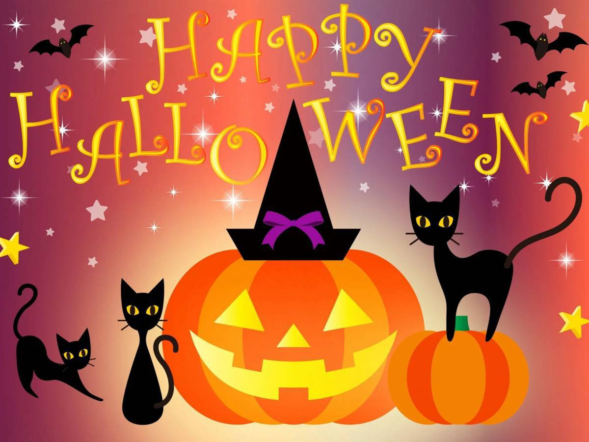 Картинки на Хэллоуин — красивые и страшные открытки для праздника на 31 октября 2023