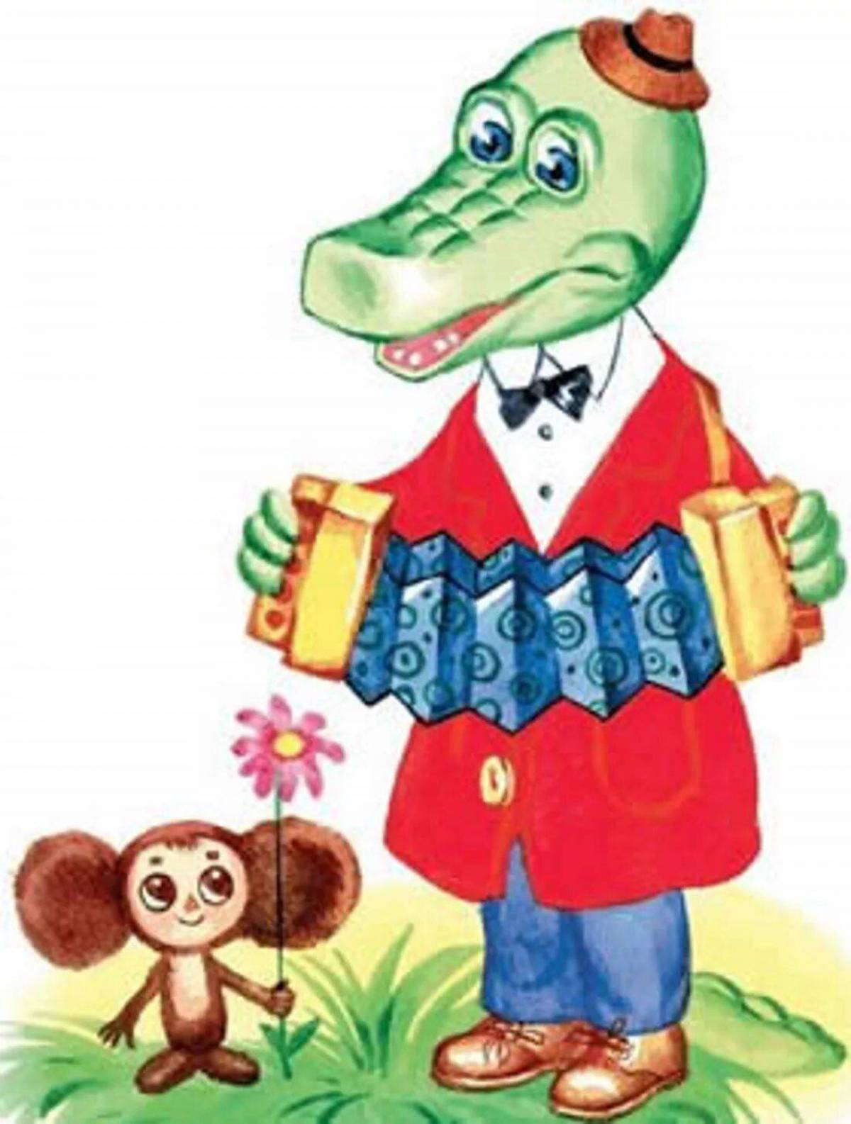 Чебурашка и крокодил гена для детей #13