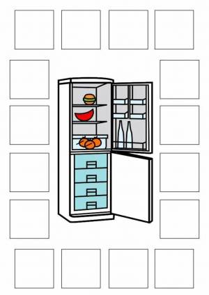 Раскраска холодильник для детей #32 #172010