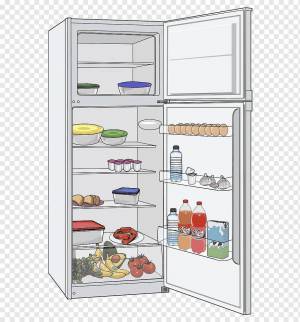Раскраска холодильник для детей #38 #172016