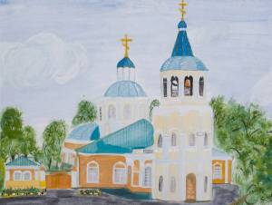 Раскраска храмы и церкви для детей #4 #172679