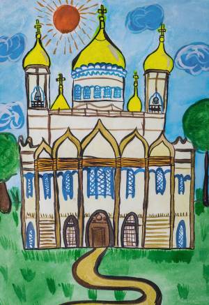 Раскраска храмы и церкви для детей #23 #172698