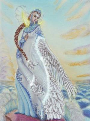 Раскраска царевна лебедь #5 #173067