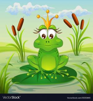 Раскраска царевна лягушка для детей #5 #173105