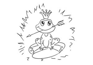 Раскраска царевна лягушка для детей #15 #173115