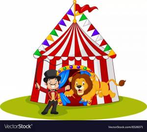 Раскраска цирк для детей #34 #174213