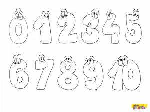 Раскраска цифры для детей 5 7 лет #16 #174368