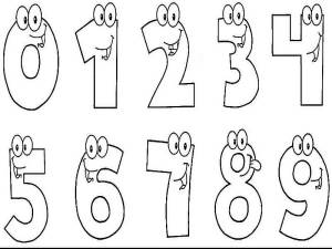 Раскраска цифры для детей 5 7 лет #18 #174370
