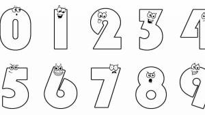 Раскраска цифры для детей 5 7 лет #36 #174388