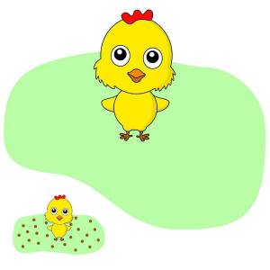 Раскраска цыпленок для детей 2 3 лет #8 #174626