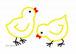 Раскраска цыпленок для детей 2 3 лет #24 #174642