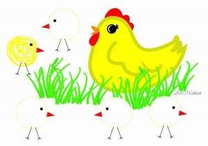 Раскраска цыпленок для детей 4 5 лет #25 #174719