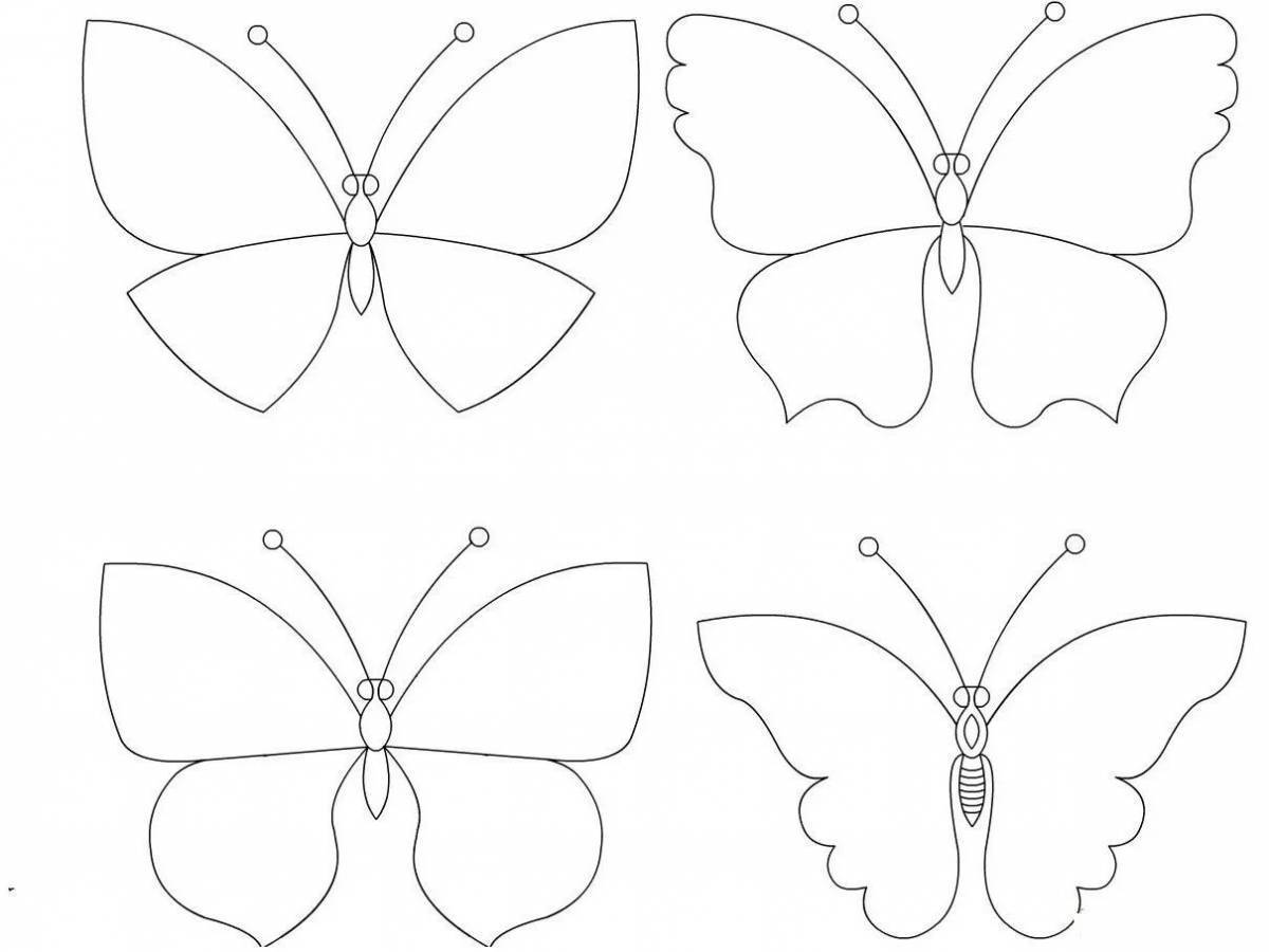 Бабочки картинки рисунки шаблоны