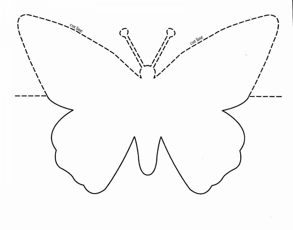 Бабочки из цветной бумаги своими руками схемы шаблоны