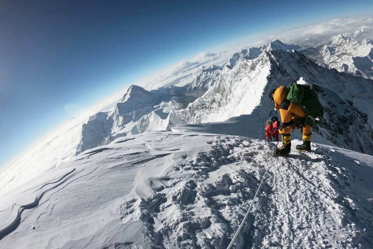 Гималаи Эверест панорама самолета