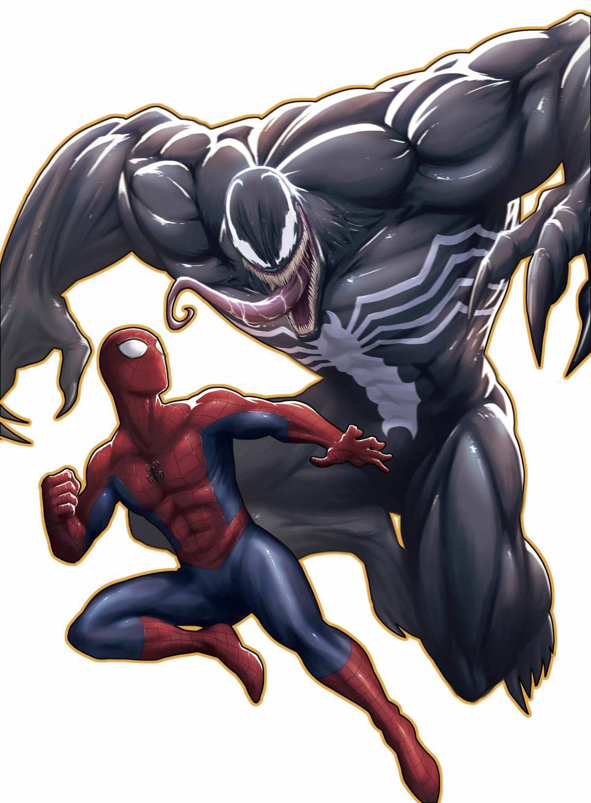 Человек паук и веном #7