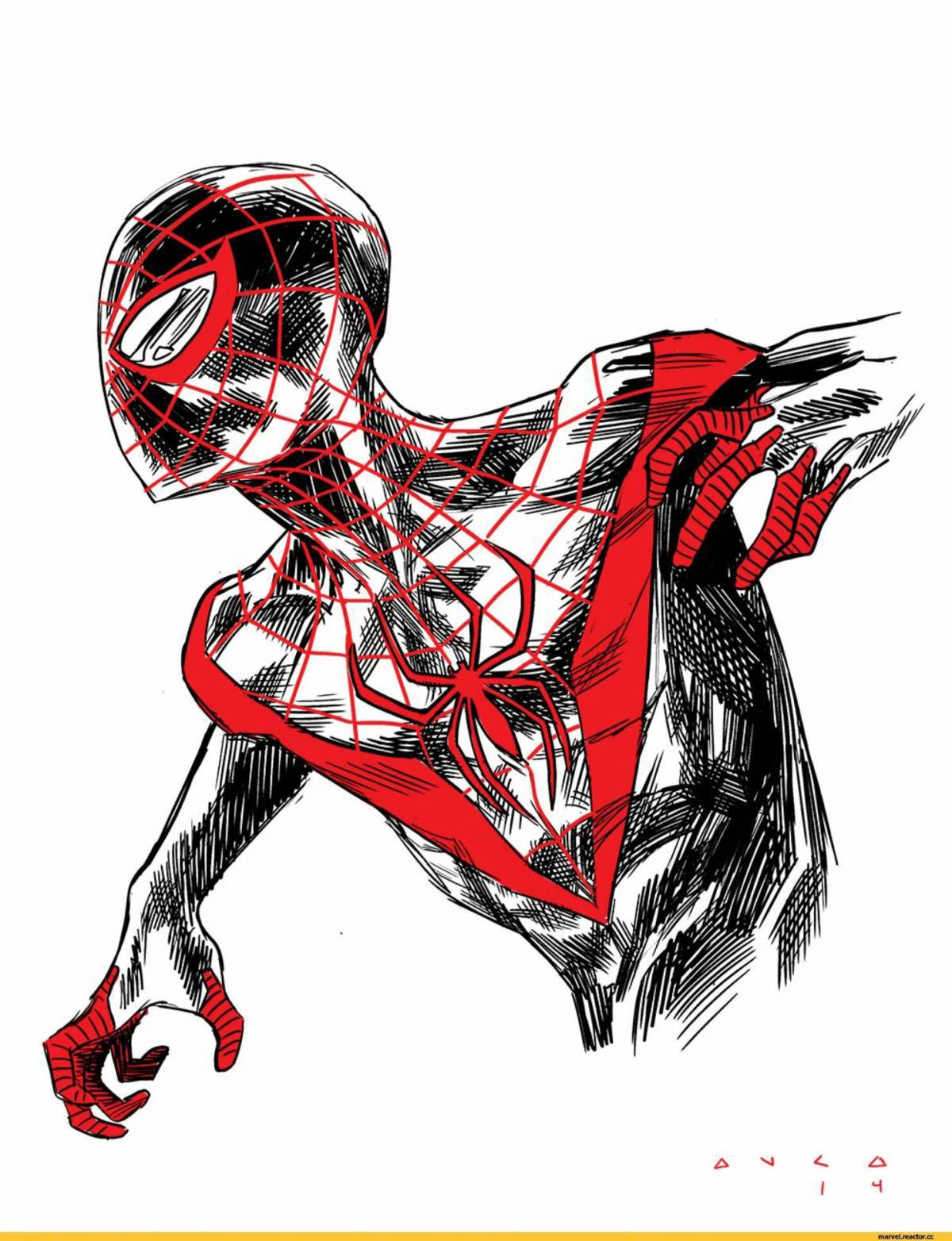 Человек паук майлз моралес #13