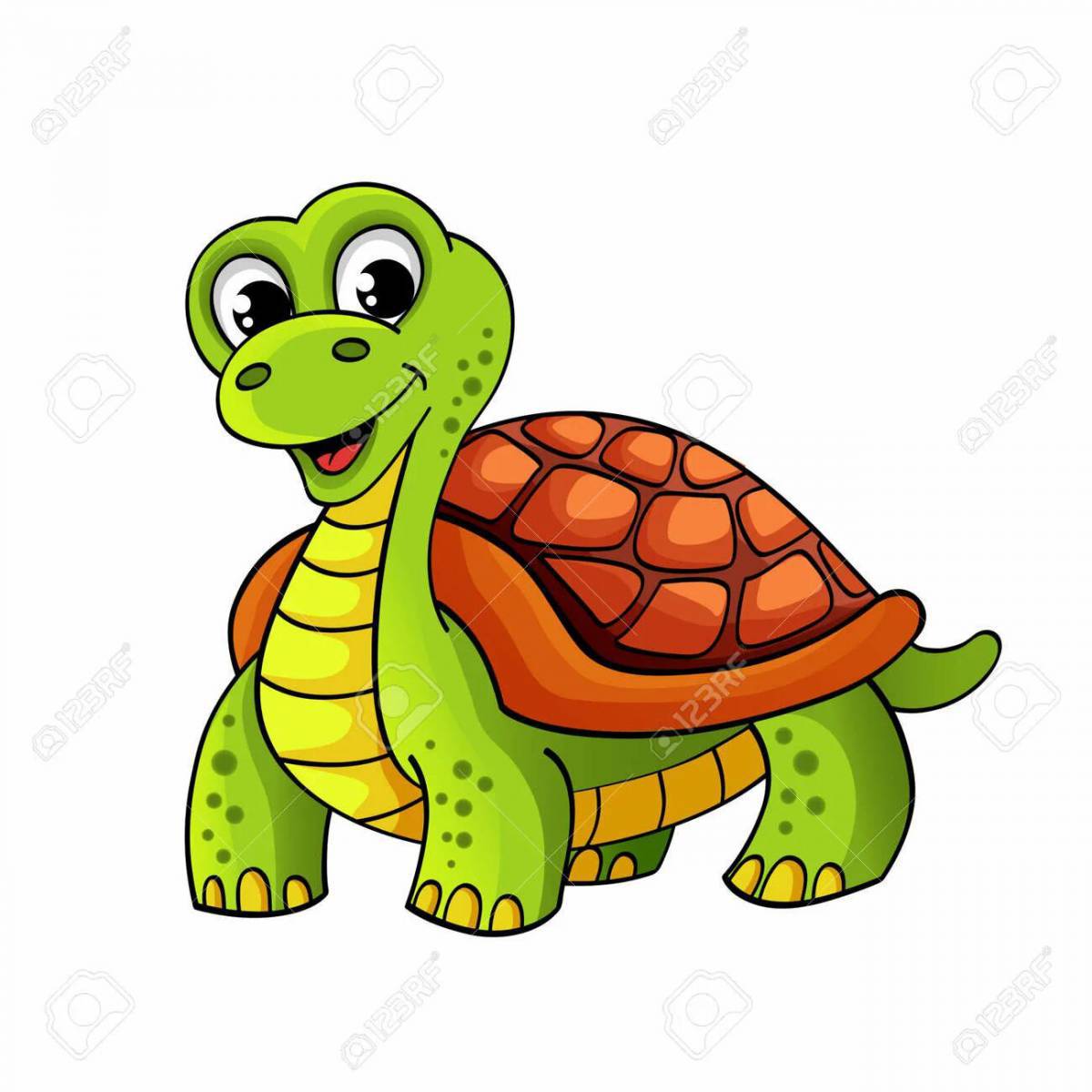 Черепаха для детей картинка #8