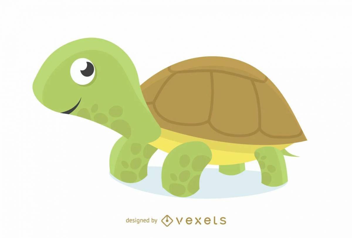 Черепаха для детей картинка #15