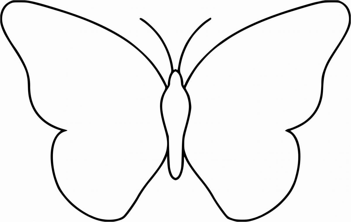 Шаблон бабочка #4