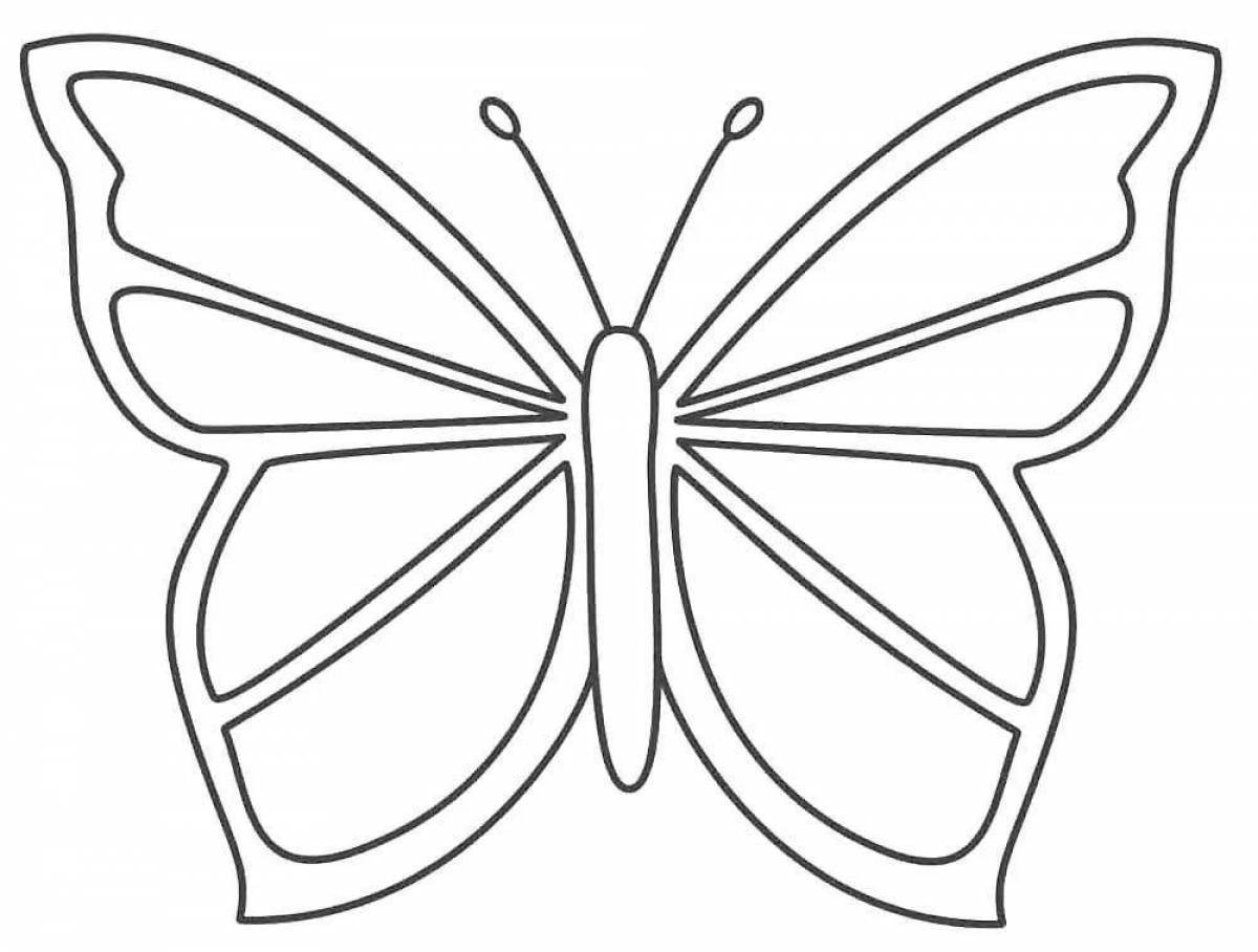 Шаблон бабочка #9