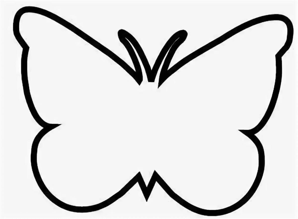 Шаблон бабочка #12