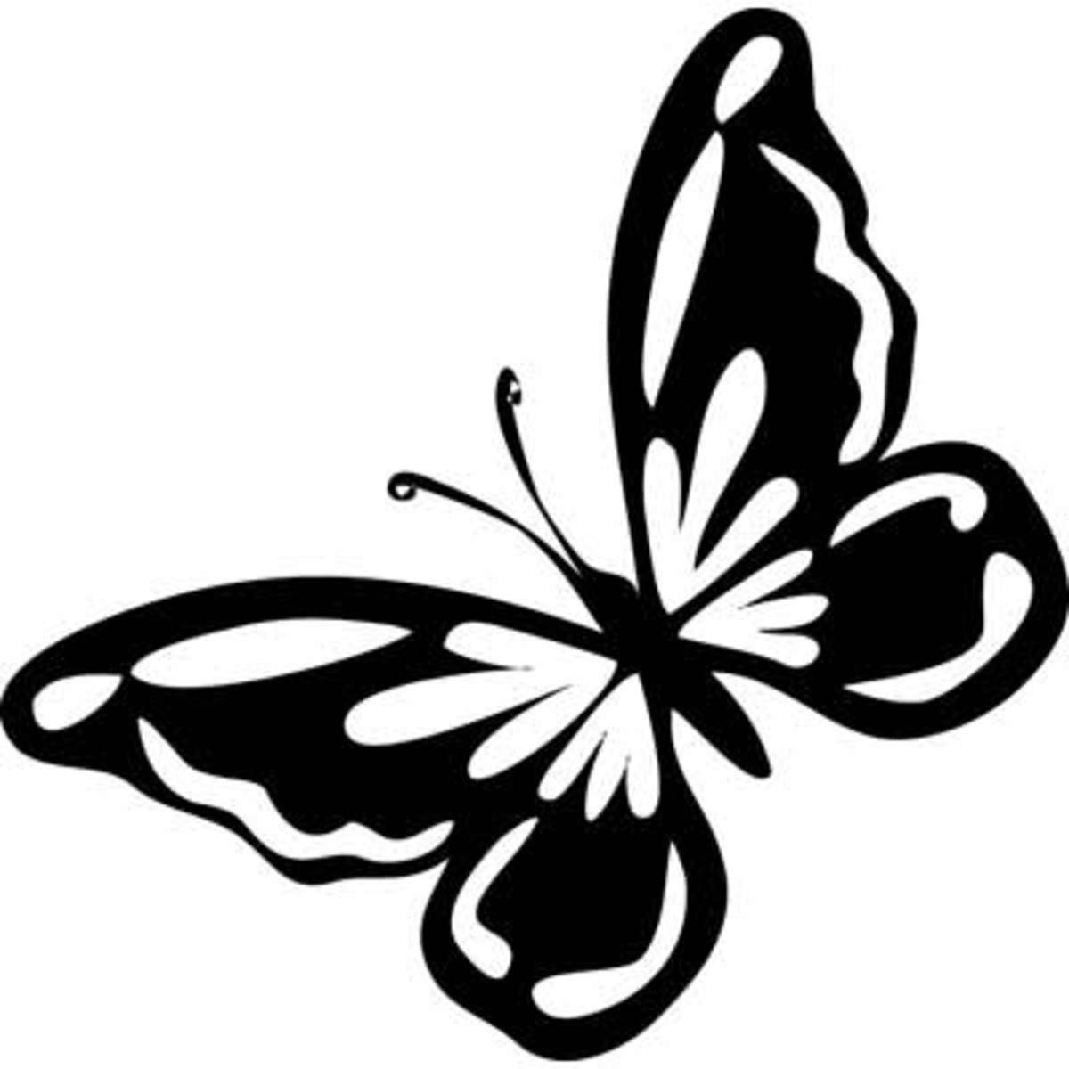 Шаблон бабочка #26