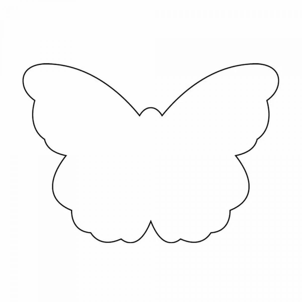 Шаблон бабочка #29