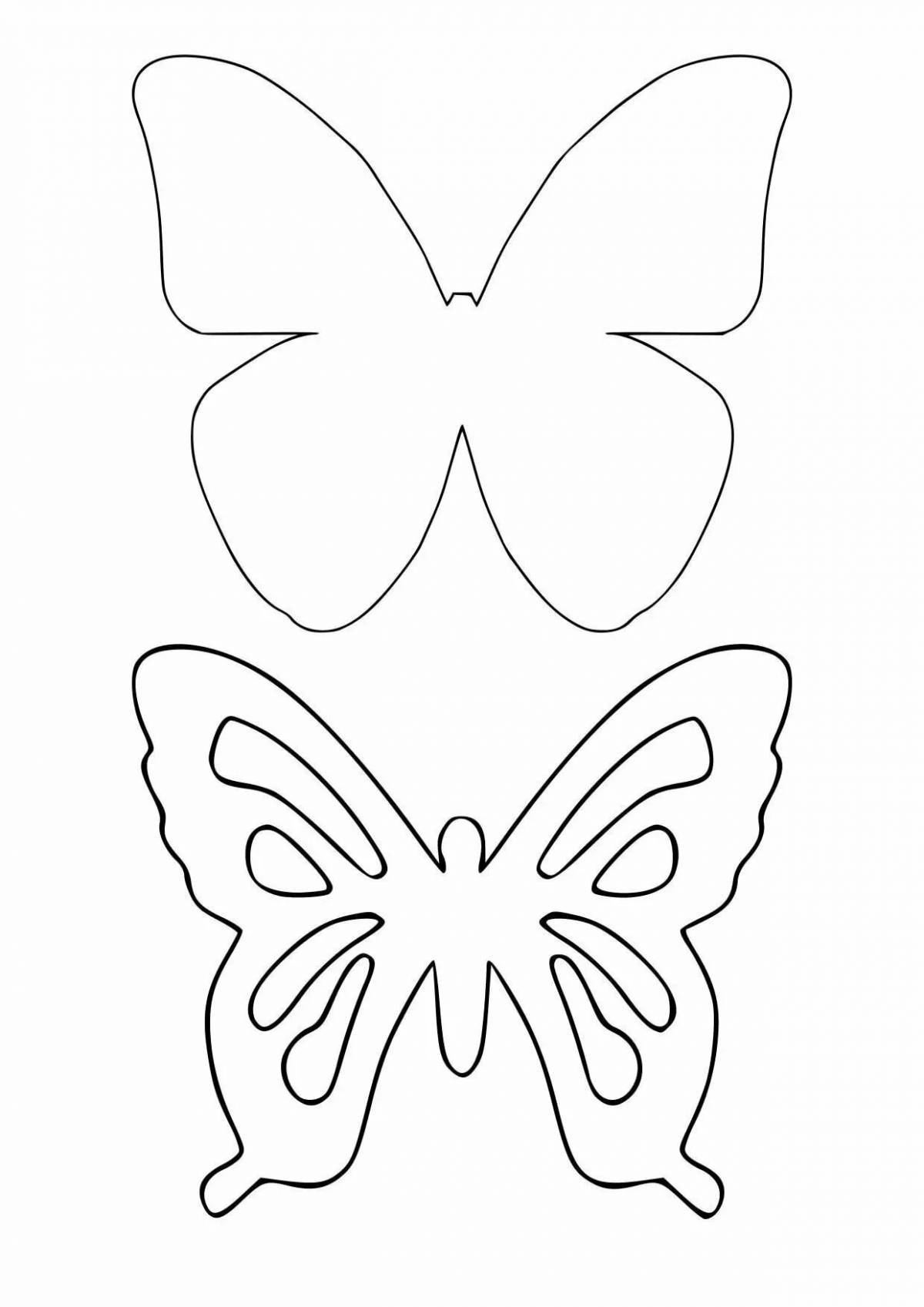 Шаблон бабочка #30